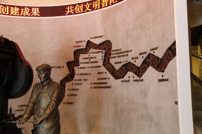 苏州河沿线工厂示意图 苏州河沿线工厂示意图